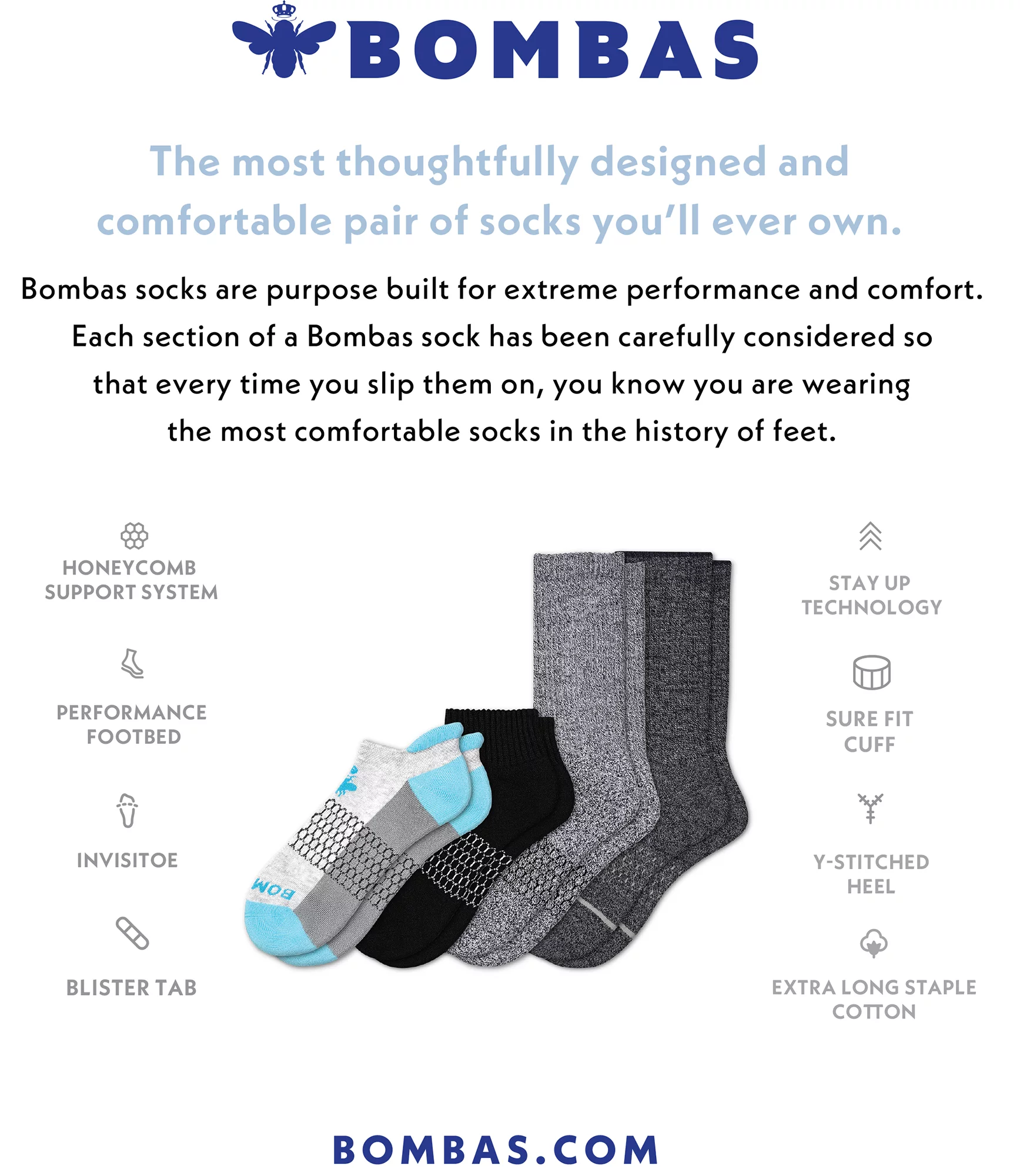 Bombas Women's Performance Ankle Socks 3 Bombas Women's Performance Ankle Socks - Image 3