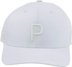 PUMA Men's Tech P Snapback Golf Hat -Golf Master Shop 02442304 AshGrey FRT
