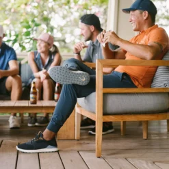 OluKai Men's Ka'anapali Golf Shoes -Golf Master Shop 1050920DEZC TrenchBlue DET alt1