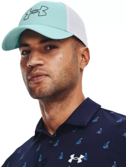 Under Armour Men's Iso-Chill Driver Mesh Adjustable Golf Cap -Golf Master Shop 1369805 421 BlueFoam MODFRT