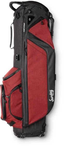 Sunday Golf Ryder Stand Bag -Golf Master Shop 21RYDERSB BAG115 Burgundy SDEL