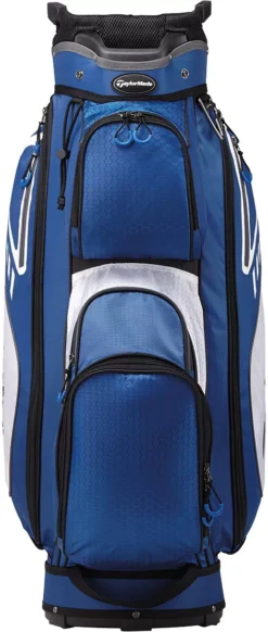 TaylorMade Select Plus Cart Bag -Golf Master Shop 21TMSELECTCB N7854801 BlueAndWhite FRT