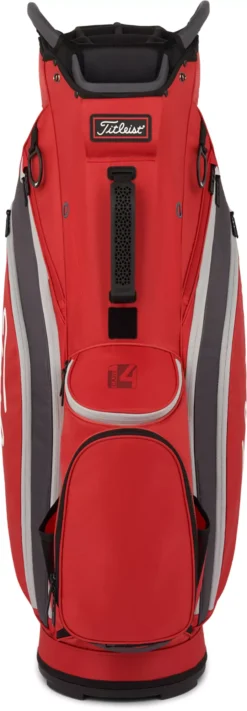 Titleist 2022 Cart 14 Cart Bag -Golf Master Shop 22CART14CB TB22CT6622 DarkRedGraphiteG BCK