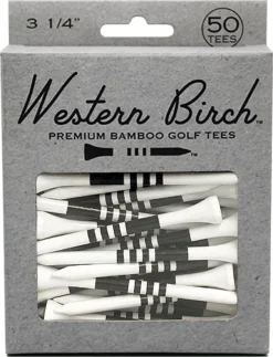 Western Birch Signature Jett 3.25" Golf Tees - 50 Pack