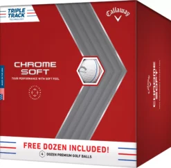 Golf Master Shop 21 Callaway 2022 Chrome Soft Triple Track Golf Balls - 4 Dozen