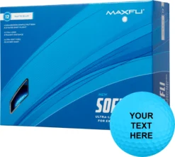 Maxfli 2023 Softfli Matte Blue Personalized Golf Balls