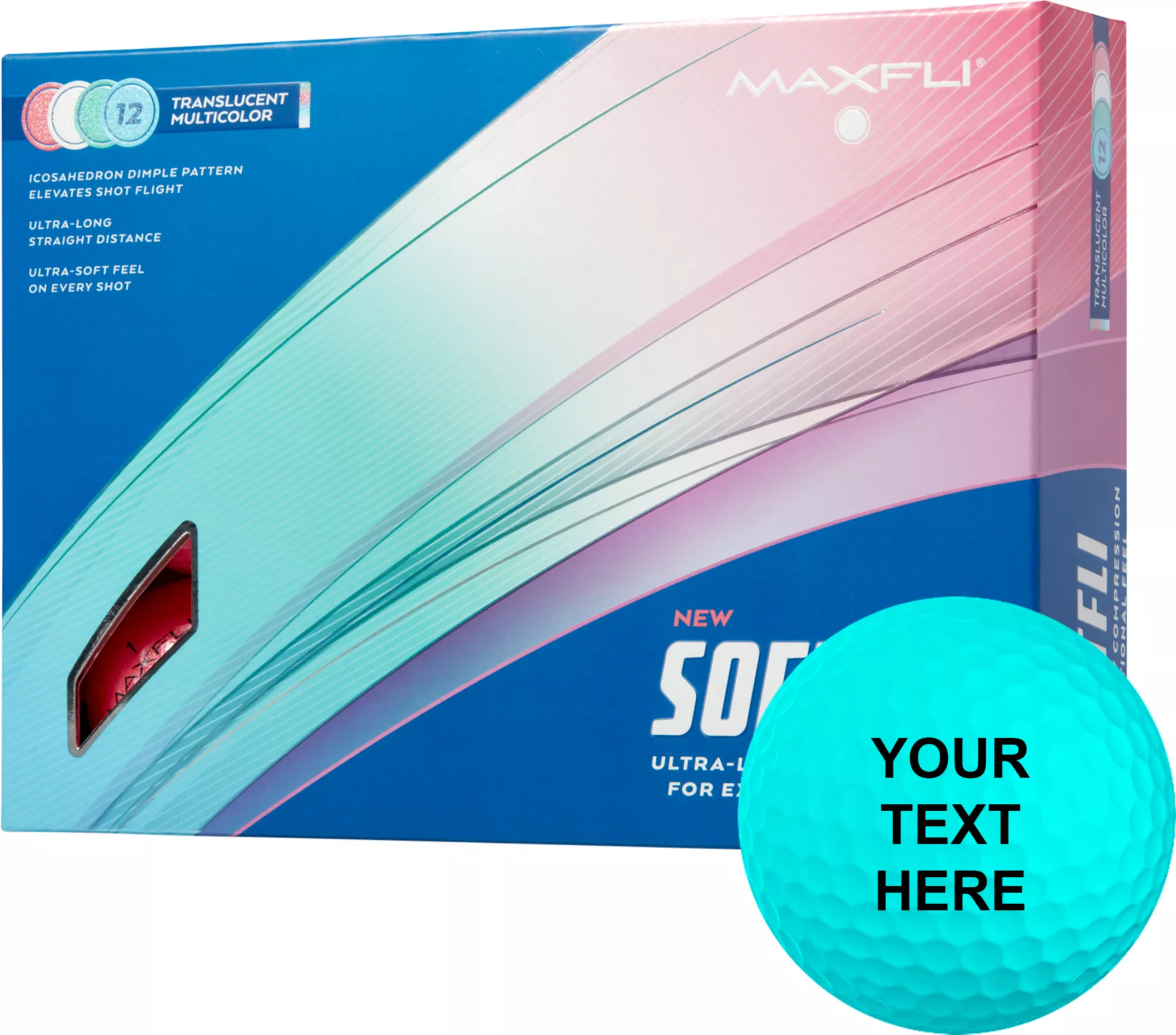 Maxfli 2023 Softfli Matte Multi Personalized Golf Balls 1 Maxfli 2023 Softfli Matte Multi Personalized Golf Balls