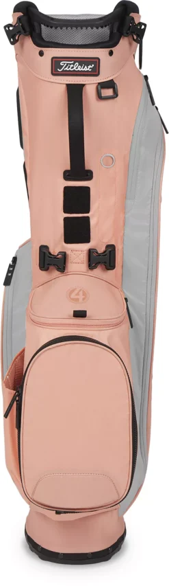 Titleist Women's 2023 Players 4 Stand Bag -Golf Master Shop 23PLAYERS4WSB PeachGray BCK