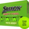 Srixon 2023 Soft Feel Matte Green Personalized Golf Balls