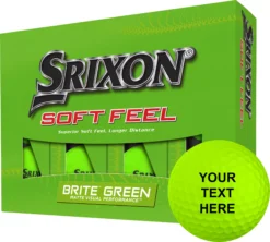 Srixon 2023 Soft Feel Matte Green Personalized Golf Balls