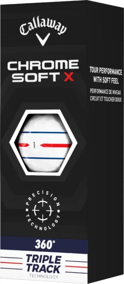 Callaway 2022 Chrome Soft X Triple Track 360 Golf Balls -Golf Master Shop 64240591282 NOCOLOR SLV