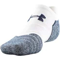 Under Armour Men's Elevated Performance No Show Tab Golf Socks -Golf Master Shop 730 U6285P2 960 AcademyWhite AL alt1
