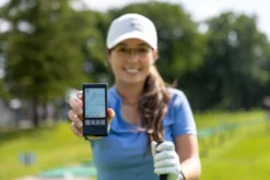 PRGR Portable Launch Monitor -Golf Master Shop HS 13020A Black DET