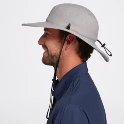 Walter Hagen Men's Wide Brim Sun Hat -Golf Master Shop MGA19100 Grey MODSDE