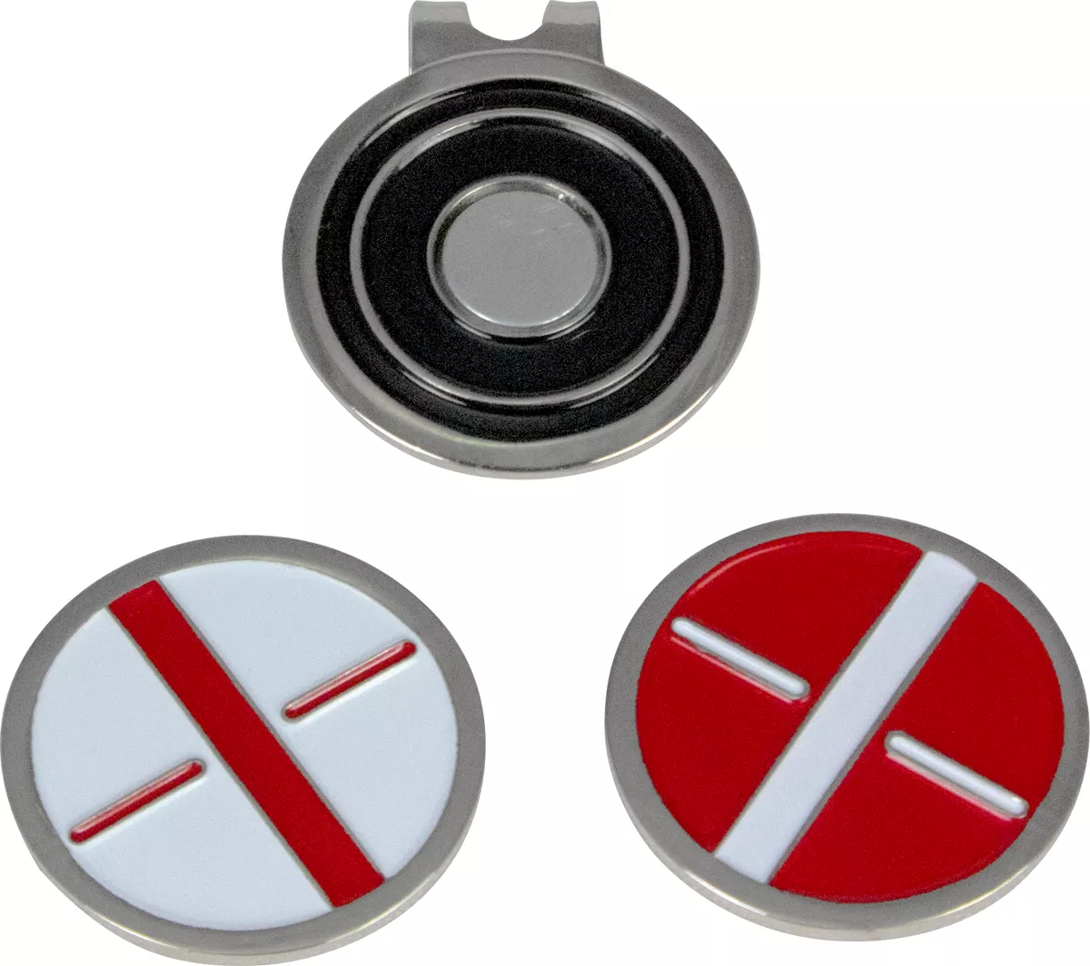 Maxfli Metal Ball Marker And Hat Clip Set 2 Maxfli Metal Ball Marker And Hat Clip Set - Image 2