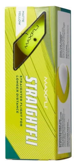 Maxfli 2023 Straightfli Matte Yellow Personalized Golf Balls 8 Maxfli 2023 Straightfli Matte Yellow Personalized Golf Balls -Golf Master Shop MX23STRAFLIYLWP Black SLV