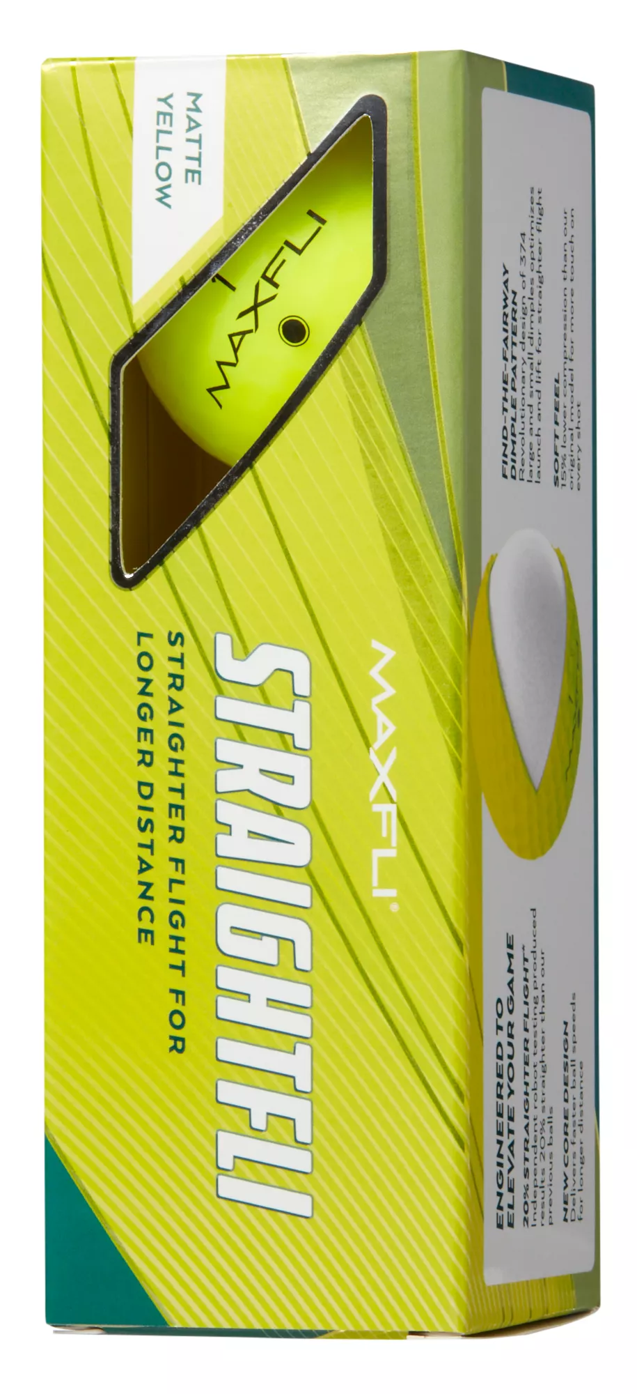Maxfli 2023 Straightfli Matte Yellow Personalized Golf Balls 4 Maxfli 2023 Straightfli Matte Yellow Personalized Golf Balls - Image 4