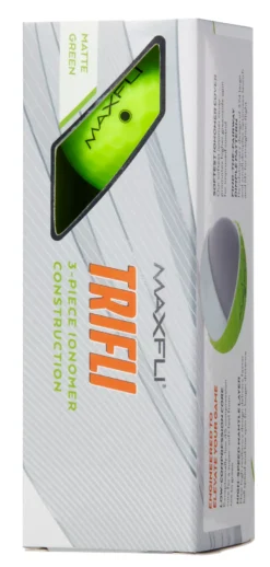 Maxfli 2023 Trifli Matte Green Personalized Golf Balls -Golf Master Shop MX23TRIFLIGRNP Black SLV