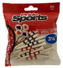 Pride 3.25" Money Tees - 50 Pack -Golf Master Shop PS31450C NOCOLOR PKG