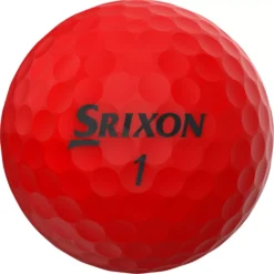 Srixon 2023 Soft Feel Matte Red Personalized Golf Balls -Golf Master Shop SF13BRITERED Black FRT