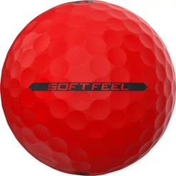 Srixon 2023 Soft Feel Matte Red Personalized Golf Balls -Golf Master Shop SF13BRITERED Black SDE