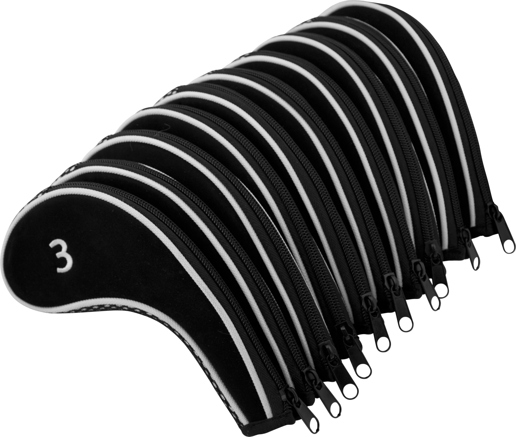 Maxfli Deluxe Zippered Iron Covers (10-Piece Set) 1 Maxfli Deluxe Zippered Iron Covers (10-Piece Set)