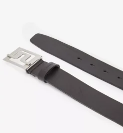 J.Lindeberg Men's Slater 40 Pro Leather Golf Belt -Golf Master Shop STUF931128100 Black FLAT