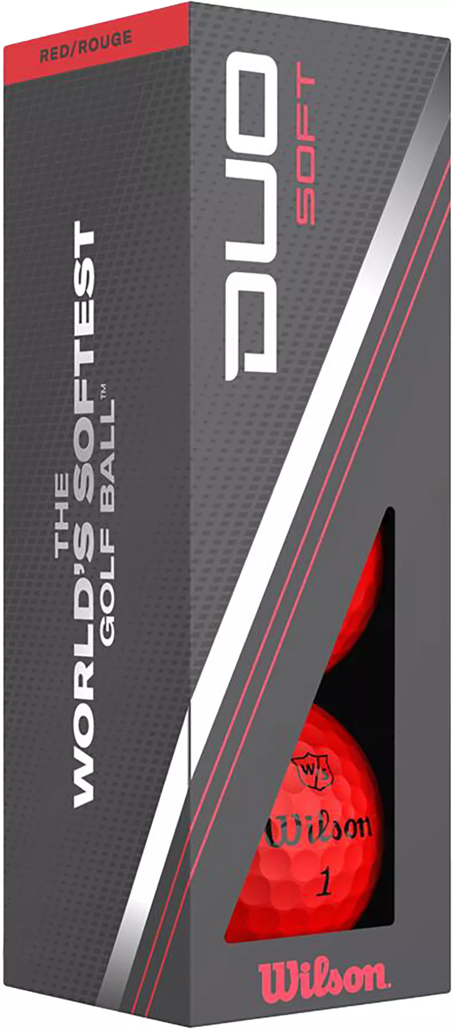 Wilson Staff Wilson 2023 Duo Soft Red Golf Balls 4 Wilson Staff Wilson 2023 Duo Soft Red Golf Balls - Image 4