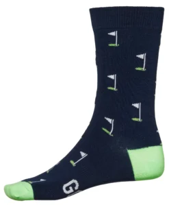 Walter Hagen Men's Novelty Crew Golf Socks - 2 Pack -Golf Master Shop WHG15416 NavyGrey SDE