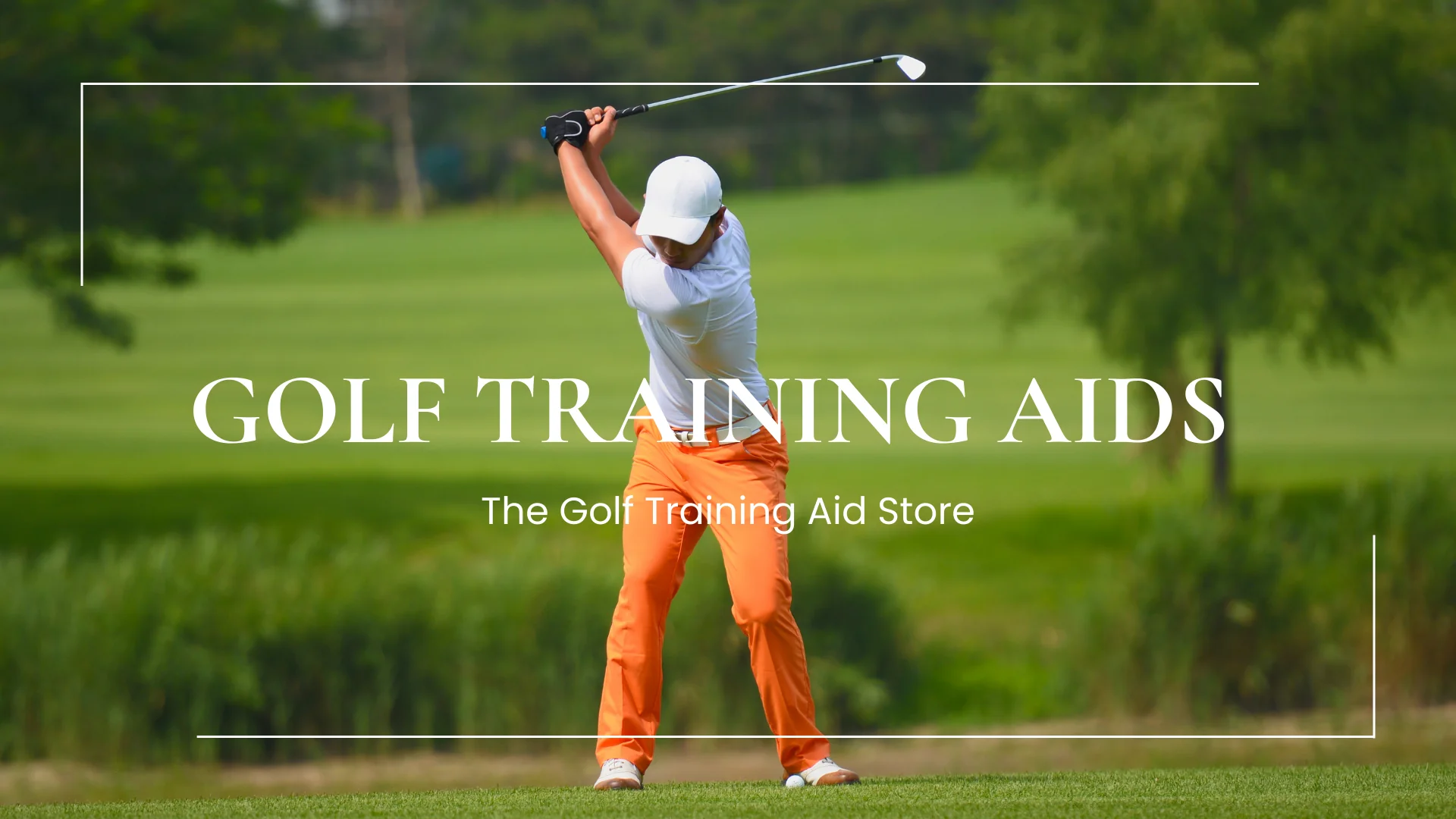 Golf Master Shop -Golf Master Shop White And Green Simple Golfers Presentation RA326